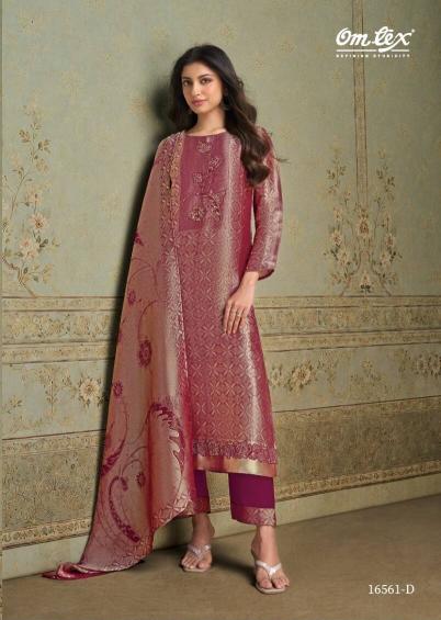 Omtex marcella silk dress materials wholesale